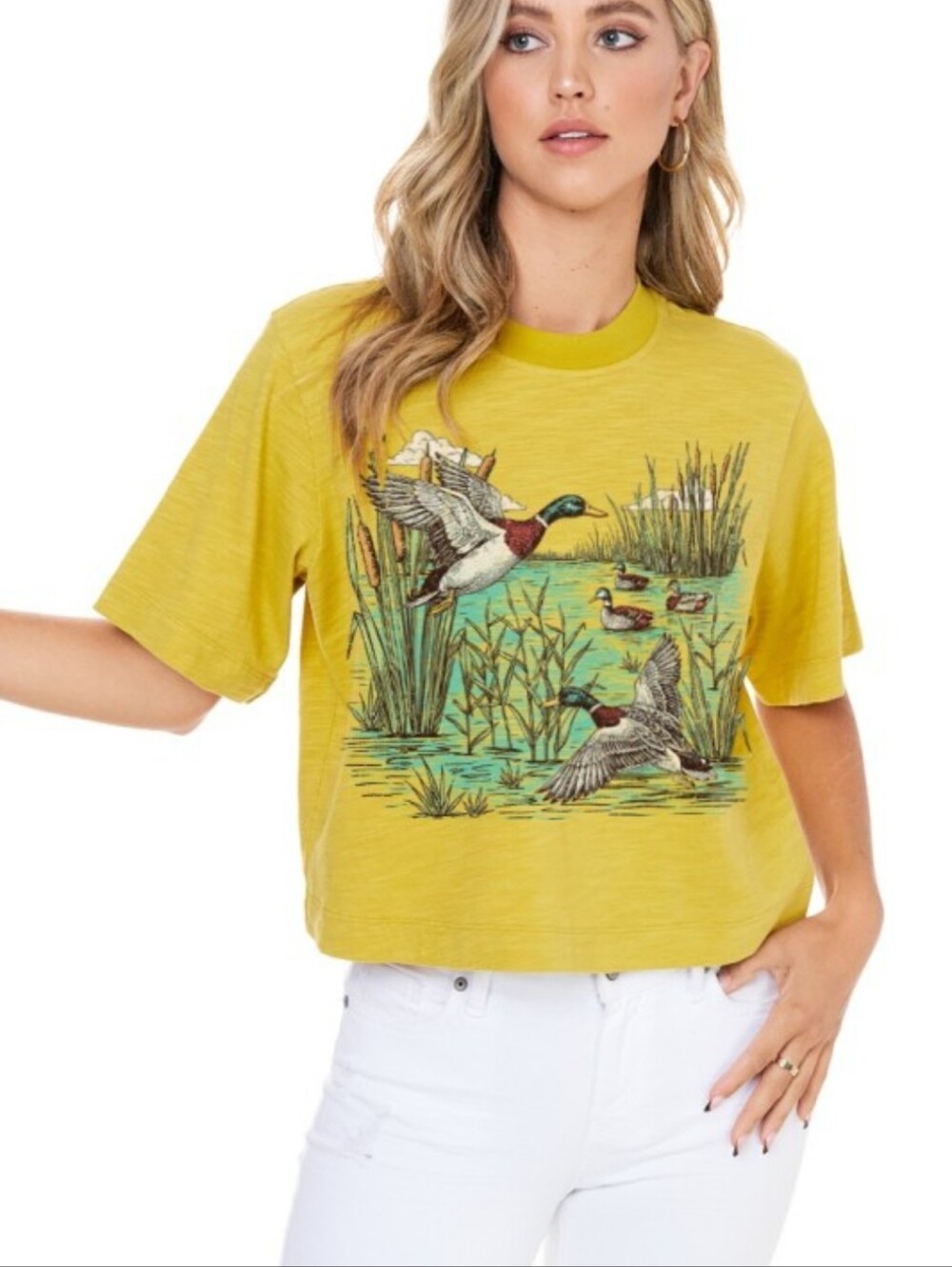 Yellow Duck Pond Graphic Tee